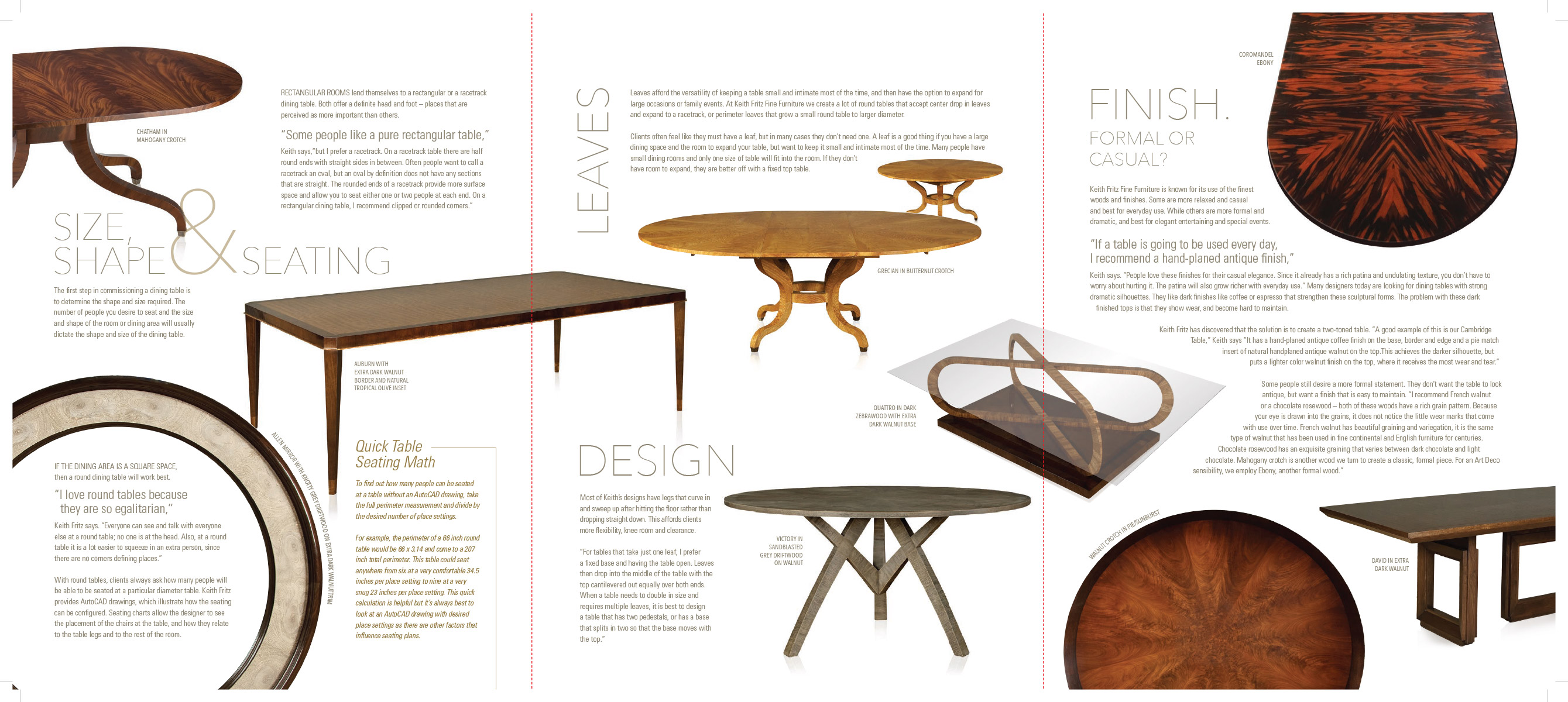 Tri-fold Furniture Brochure Graphic Design